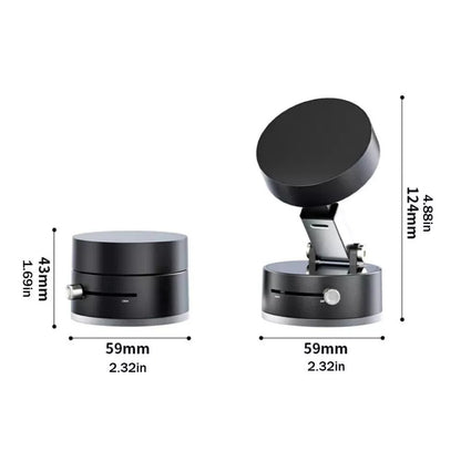 Universal Vacuum Suction Cup Folding Swivel Magnetic Bracket Lazy Phone Holder