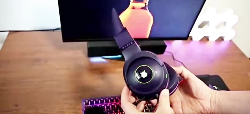 Razer x Sanrio Kuromi Wired Headset Headphone Limited Edition
