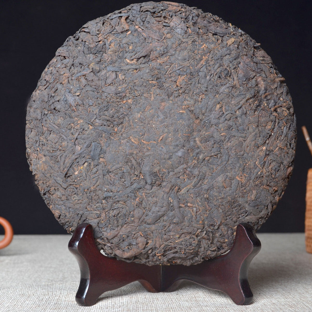 Premium Pu erh Tea Ripe Cake Yunnan Puer Black Tea Jingmaishan Old Tree Tea 357g