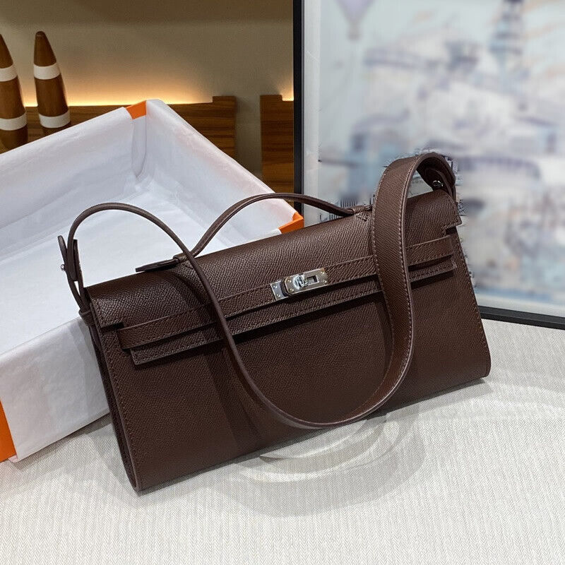Small Real Leather Flap Purse Shoulder Bag Fashion Handbag Clutch Tote Turn-Lock