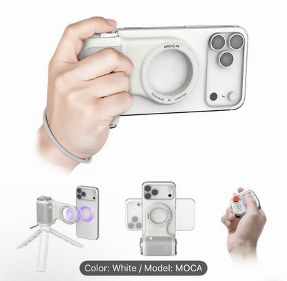 COMITOK MOCA Phone Camera Grip, Magnetic Smartphone Holder with DSLR Style