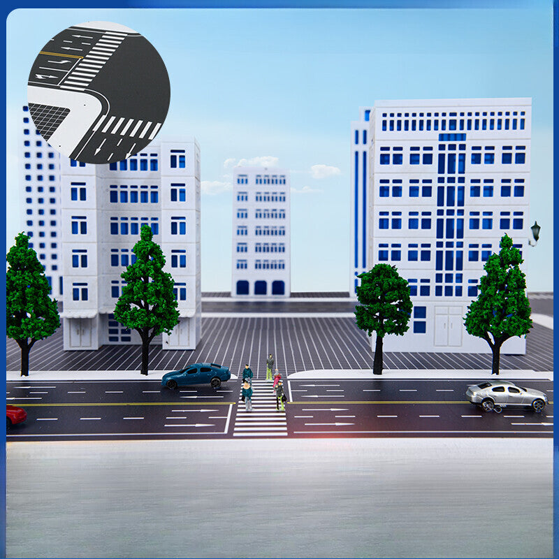 1/150 Building Model City Road Building DIY Scene Display Model Gifts