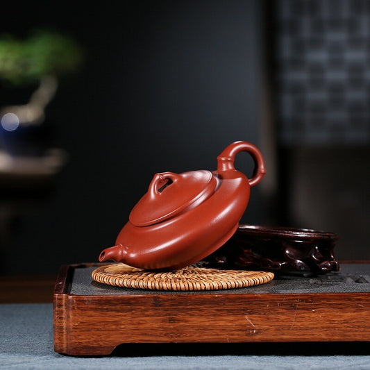 Yixing Purple Clay Pot 260ml Plum Blossom 7 Hole Handmade Teapot Household