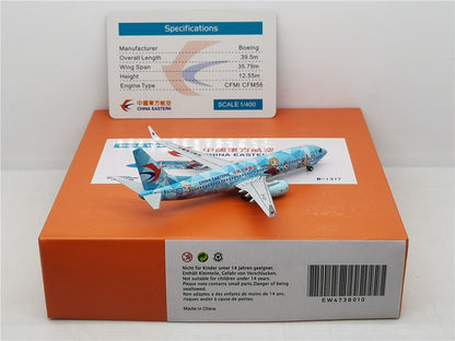 1:400 JC Wings CHINA EASTERN B737-800 Passenger Airplane Diecast Aircraft Model