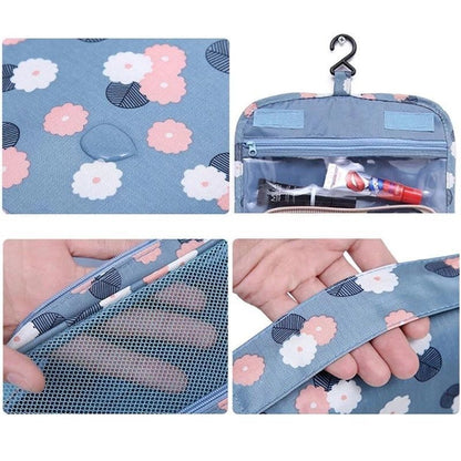 Solid Makeup Bag Toiletries Organizer Traveling Kit Cosmetic Purse 18.5*24*9.5CM