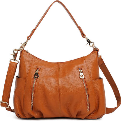 100% Genuine Leather Women's Classic Handbag Crossbody Shoulder Bag Satchel Tote