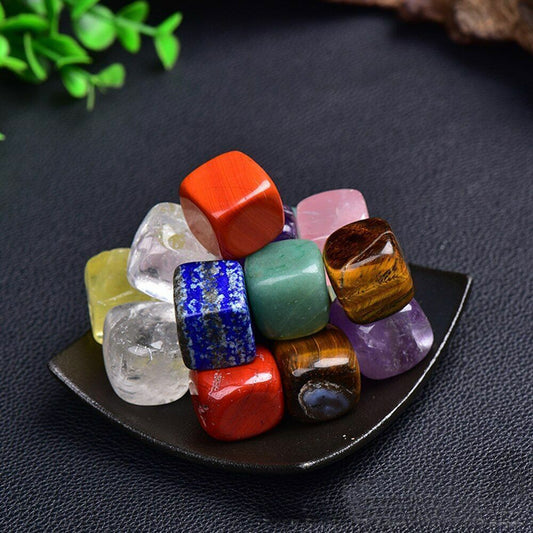 Natural Larger Particles Cube Crystal Polished Reiki Healing Crystals Gemstones