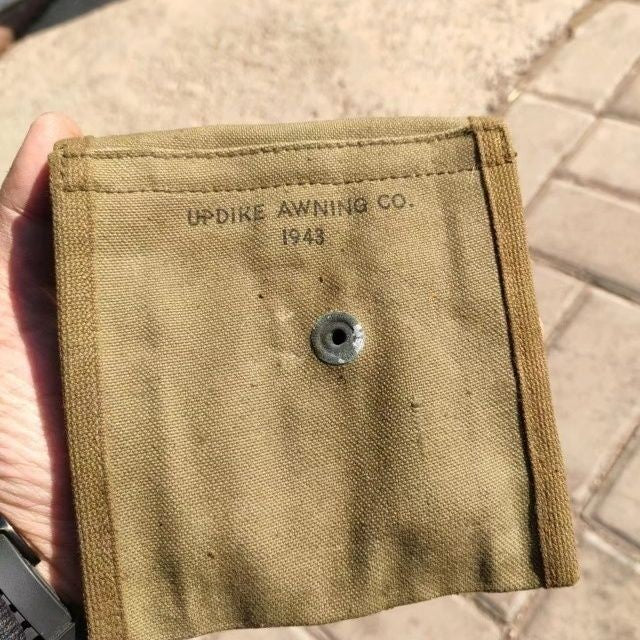 WW2 US BUTT STOCK RIFLE AMMO POUCH BOYT 43 M1 CARBINE CALIBER 30 RIFLE