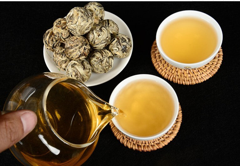 D BaiHao Ball Shaped tea Bai Hao Yin Zhen Handmade Silver Needle Pearl White Tea