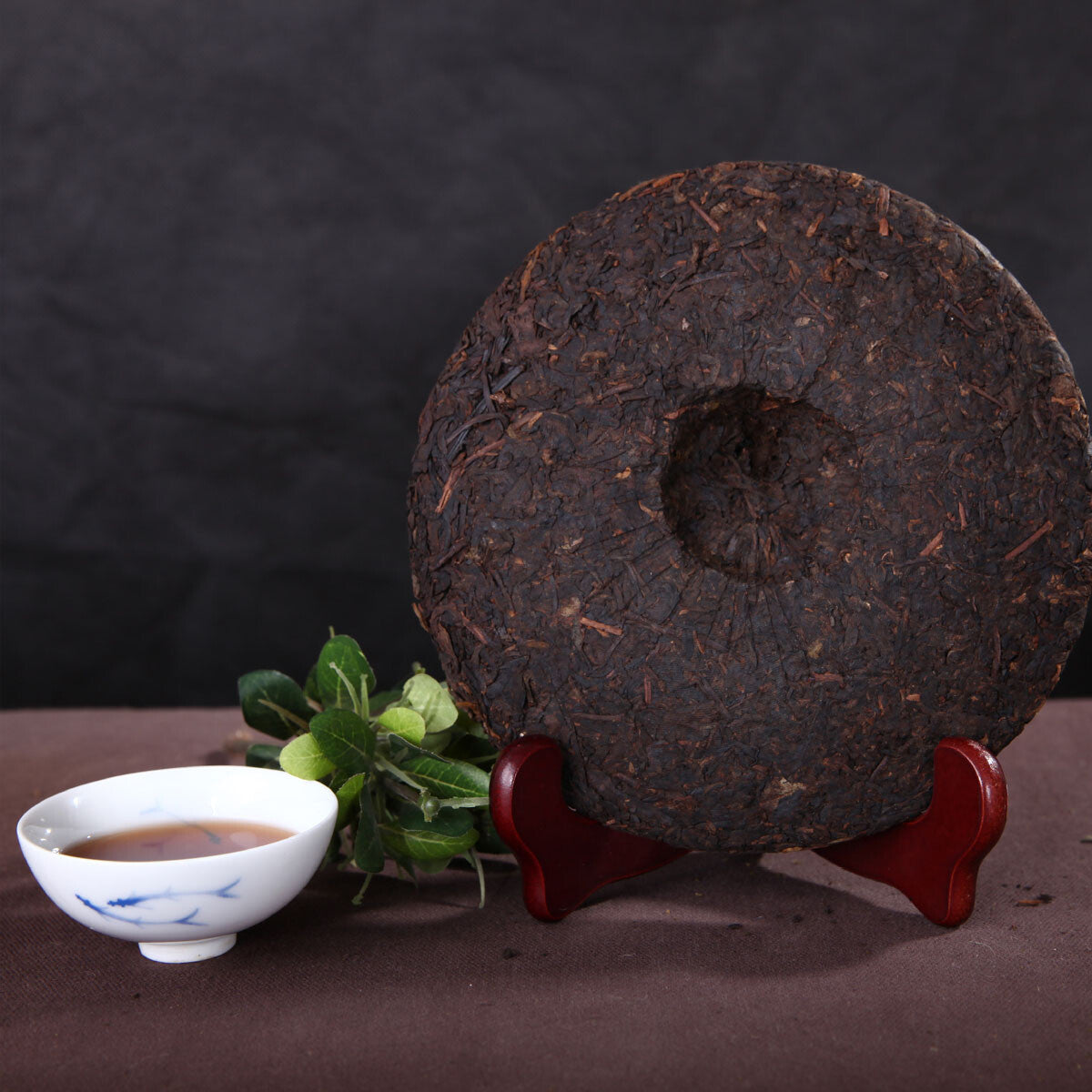 Puer Tea 357g Chinese Puerh Tea Cooked Pu-Erh Black Tea High Mountain Puer
