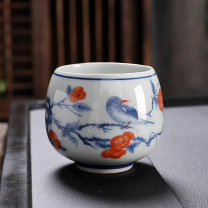 1pc Tea Accessories Kiln Restoring Ancient Ways Celadon Teacup Porcelain Chinese
