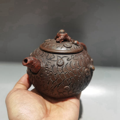 Chinese Yixing Zisha Clay Teapot Spring Pot Gu Jingzhou 380ml