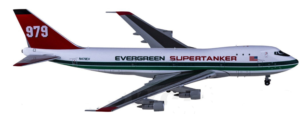 1:400 BigBird400 Evergreen Boeing 747-100 Passenger Airplane Diecast Model