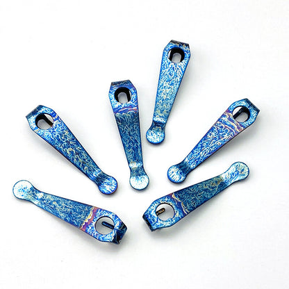 1PC. Knife Titanium Lightweight Deep Carry Pocket Clip for Spyderco Para 3