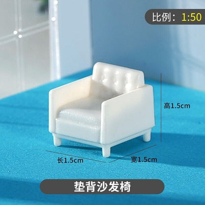 1/50 Cinema Chairs Model Mini Furniture Scene Props Model Accessories