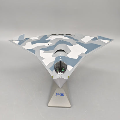 1:72 32CM AF1 CHINA J-36 The Sixth-generation Fighter Plane Bomber Diecast Model