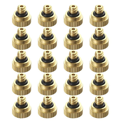 20PCS/Set Brass Stainless Steel High Pressure Atomizing Cooling Misting Nozzle