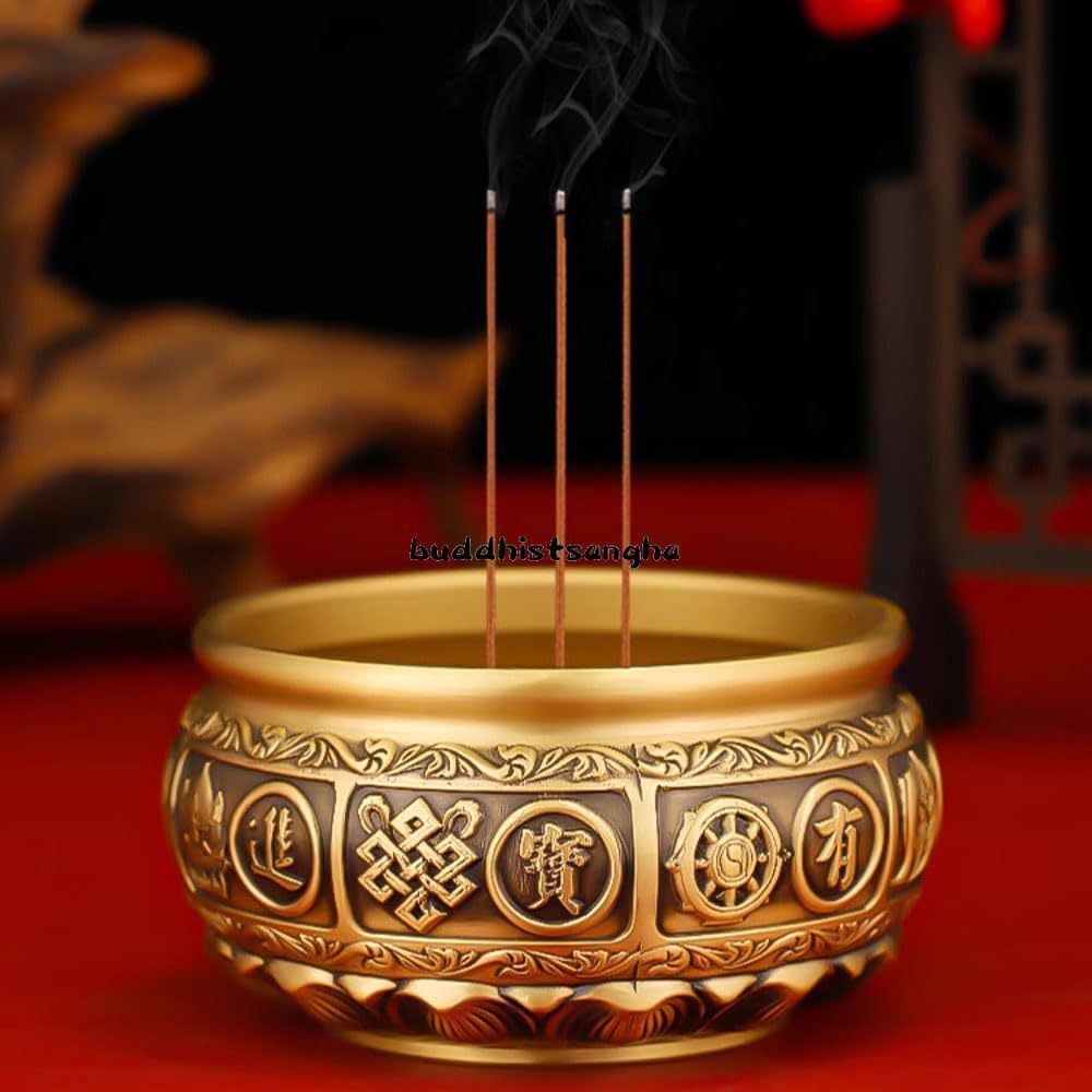 11cm Home Indoor Incense Burner Buddha Hall Offering Incense Burner Decorations