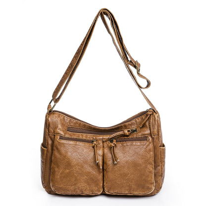 Vintage Womens Crossbody Shoulder Bag Purse Clutch PU Leather Sling Tote Handbag