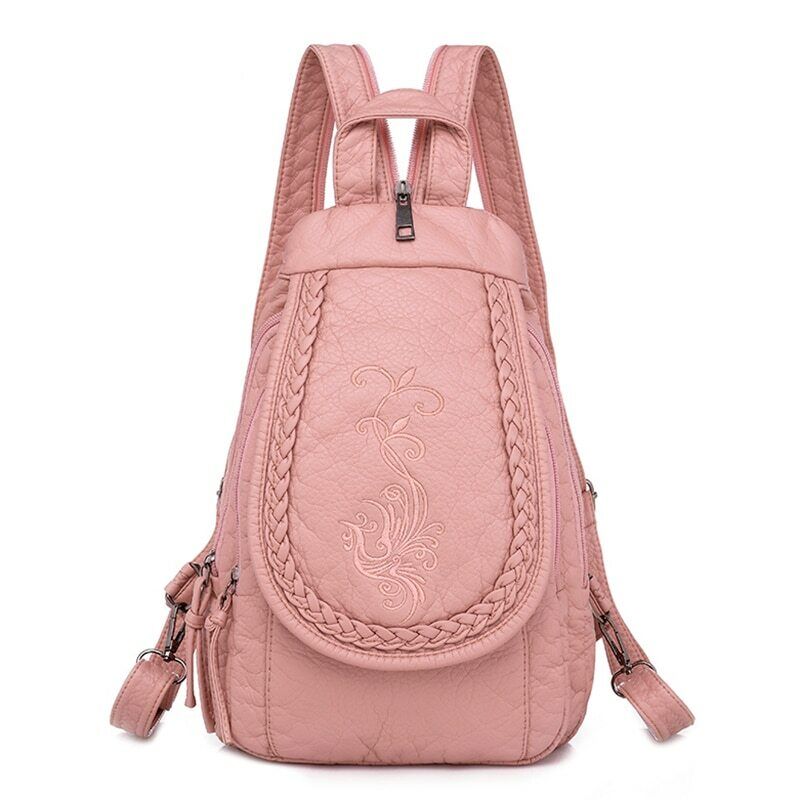High Quality Backpack Women New Leather Backpack School Bag for Teenage Girls