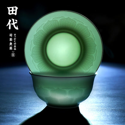 Jingdezhen Yingqing Gaiwan Pure Handmade Porcelain Sancai Tea Bowl