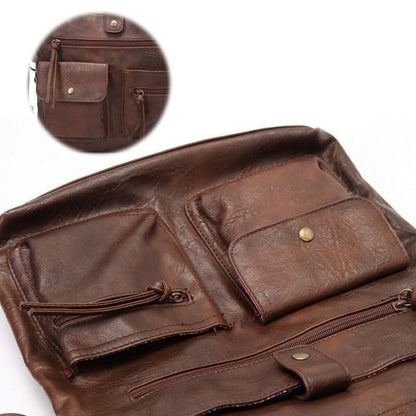 Large Bag Leather Shoulder Bags Casual Pouch Shopping Crossbody Bags 27*7*42 CM