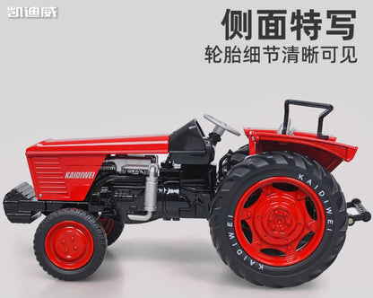 1:18 KAIDIWEI Wheeled Tractor Farm Vehicle Agricultural Machinery Diecast Model
