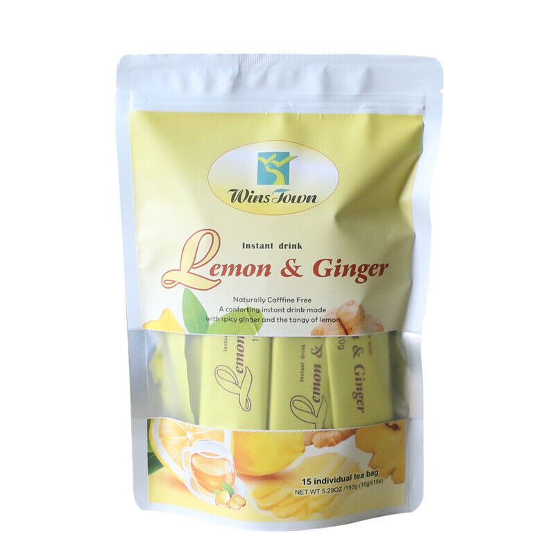 100% Natural Lemon GingerTea Warm tea Warm Stomach Remove Cold Herbal tea 150g