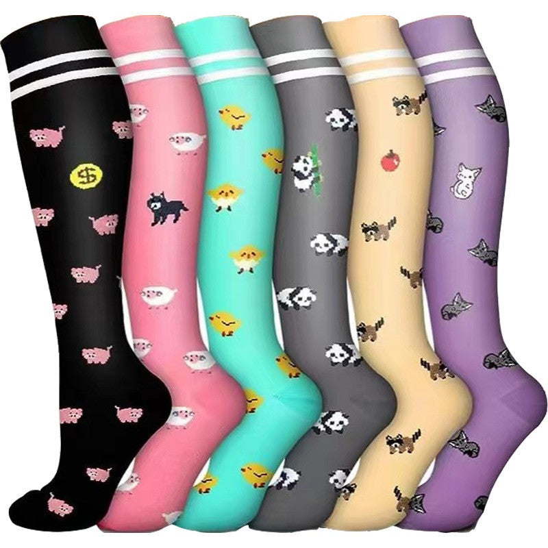 5/6pairs Compression Socks Stockings Womens Mens Knee High Medical