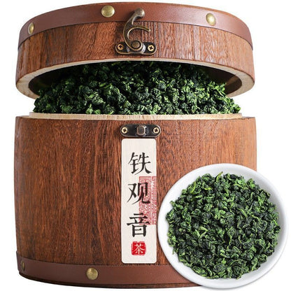 铁观音2022新茶高山兰花香乌龙茶木桶礼盒装500g Alpine Orchid Fragrant Oolong Tea Barrel Gift 500g