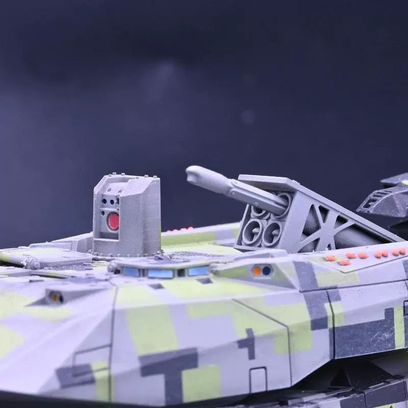 Sanrong 1/72 German KF51 Main Battle Tank+Cruise Missile Painted Finished Model