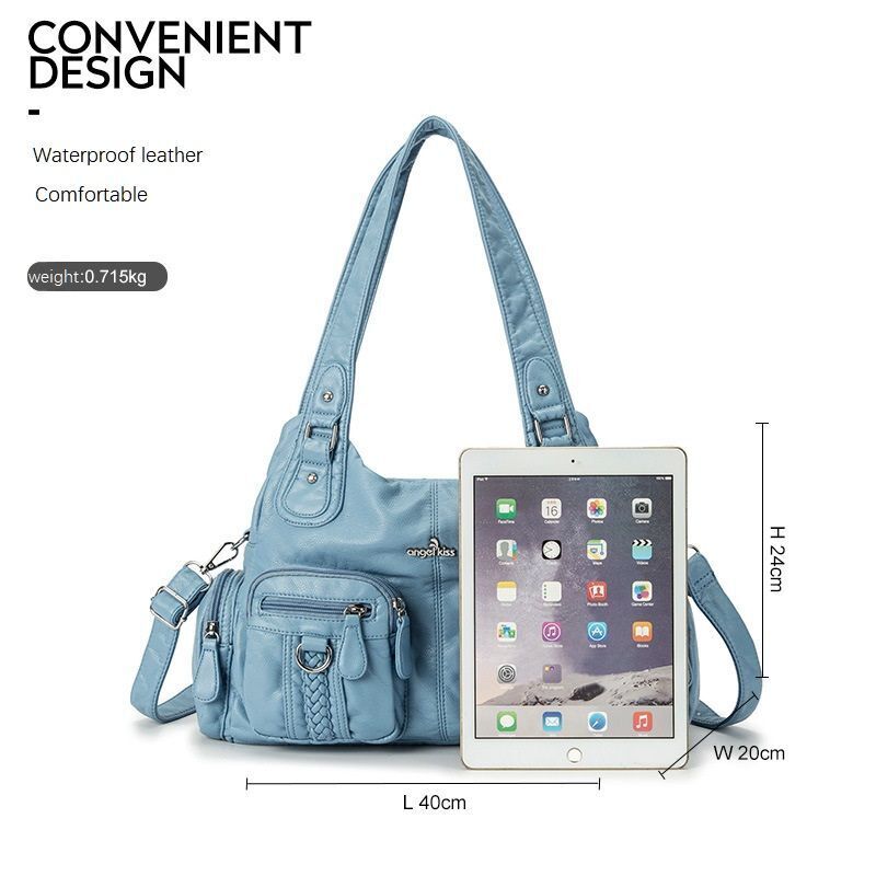 Shoulder Bag Crossbody Multifunctional Handbag Waterproof Purse Traveling Pack