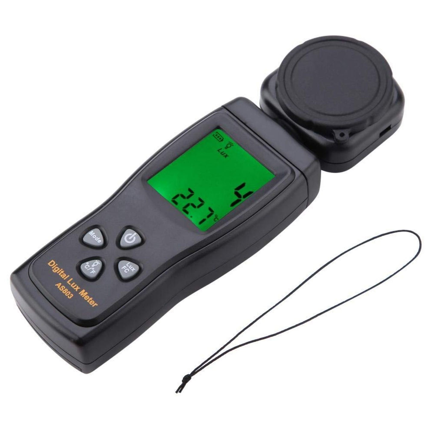 Wide-applicant Illuminance Meter W/Temp Measure 1-200K Lux Measure Range