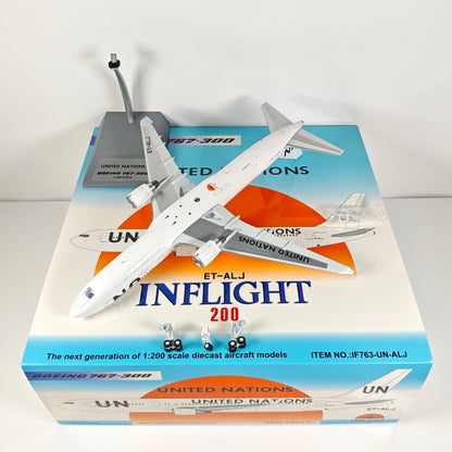 1:200 InFlight United Nations Boeing 767-300 ET-ALJ Airplane Diecast Plane Model
