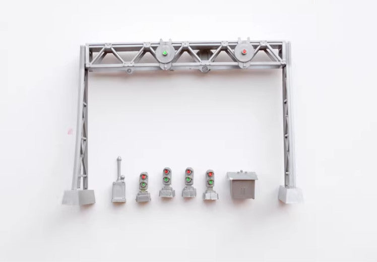 1/87 HO Scale Signal Rack Status Signal+Electrical Box Building Model