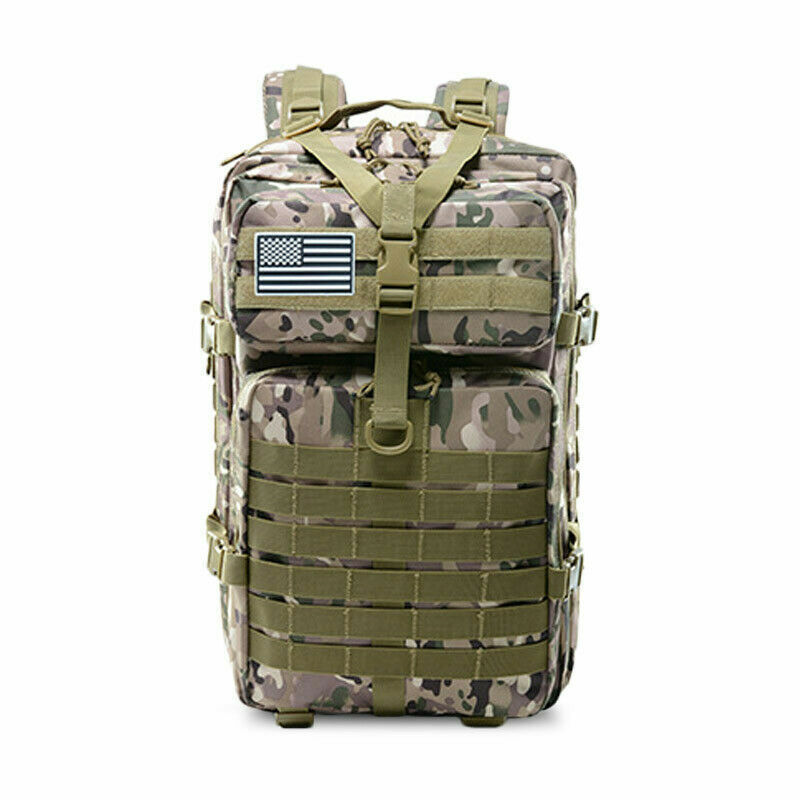 Men Army Tactical Large Backpack Sport Hiking Camping Hunting Rucksack Bags