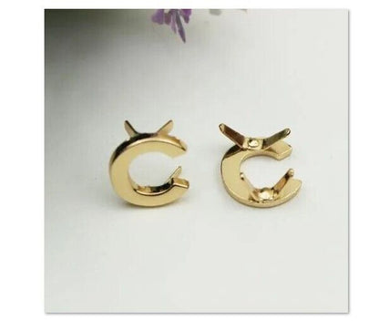 English Letters Rivets 5Pcs Metal DIY Claw Studs Bags Clothes Hats Leather Decor