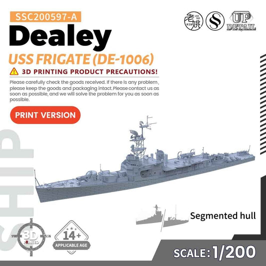 SSMODEL 1/200 Military Model Kit USS Dealey Frigate (DE-1006)