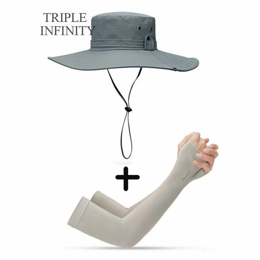 Bucket Hat Cowboy Summer Fishing Hiking Beach Waterproof Sun-proof Anti-UV Cap