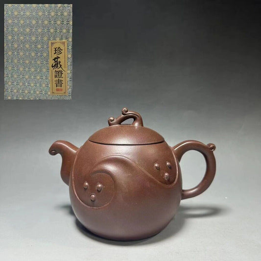 vintage chinese yixing purple clay teapot zisha ceremony teaware collection rare