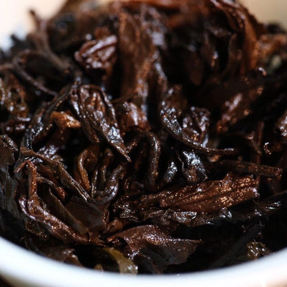 ！Yunnan Puer Brick Tea 1992 Laobanzhang Pu-erh Ripe Tea Brick Aged Puerh Tea250g