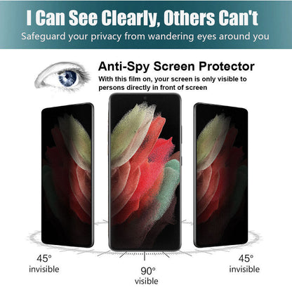 For Samsung Galaxy S21 Ultra 5G S21+ Privacy Tempered Glass Screen Protector