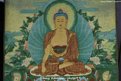 36 "Tibet Buddhismus Seidentuch Shakyamuni Sakyamuni Buddha Thangka Tonka