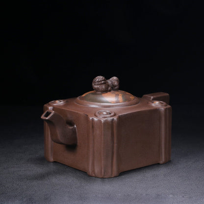 Chinese Yixing Zisha Clay Handmade Exquisite Teapot （时来运转 底款：蒋燕庭）