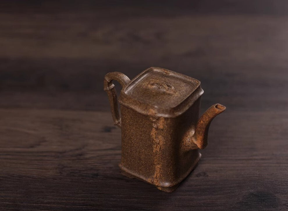 230cc chinese Yixing Handmade Zisha teapot Duan Clay Bamboo Gongfu Tea Pot
