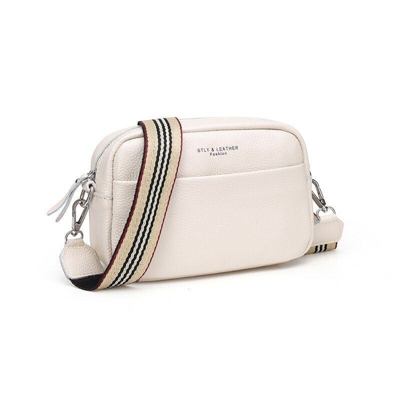 Vintage Crossbody Cowhide Cell Phone Shoulder Bag Genuine Leather Women Wallet