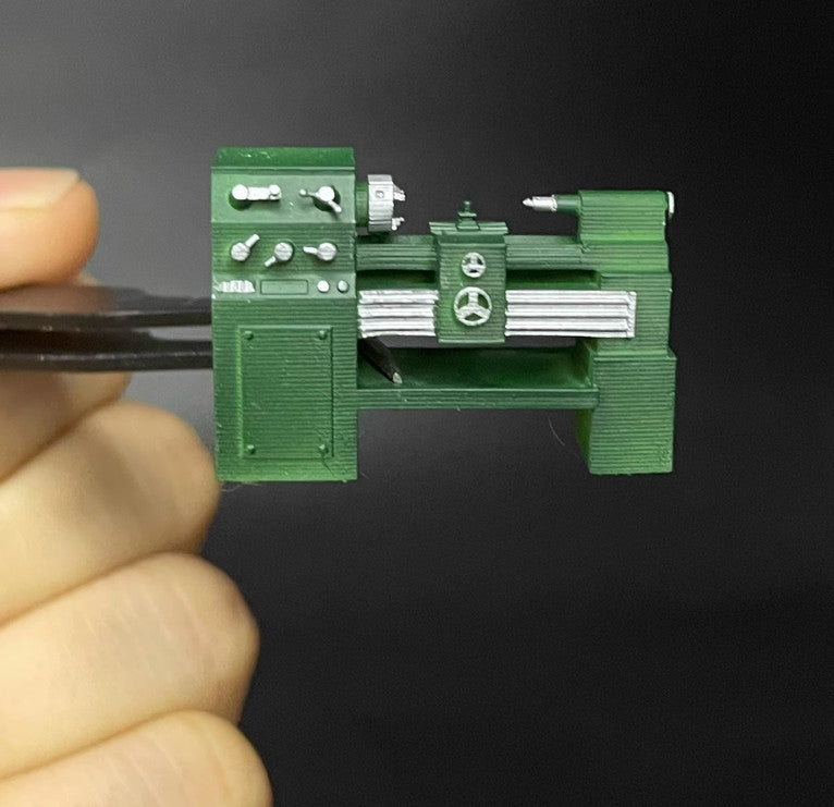 1:64 Workshop Mechanic Lathe Model Maintenance Tool Scene Prop Model Toy