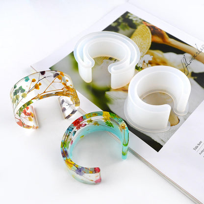 Soft Silicone Mold Bracelet Casting Mould Jewelry Craft DIY Epoxy Resin Tool