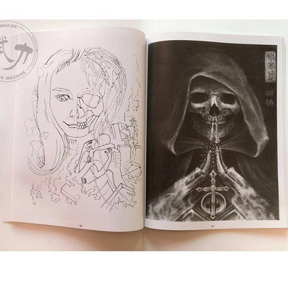 Tattoo Manuscript European Style Skull Ghost Body Art Design Tattoo Flash Book