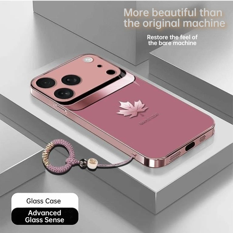 Apple-17Light luxury maple leaf high-quality heat dissipation mobile phone case